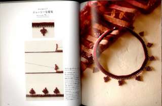 EDGING with BEADS by CROCHET   Japanese Craft Book  
