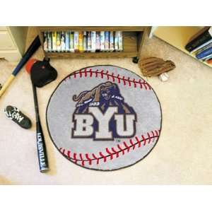  Brigham Young University Baseball Rug: Home & Kitchen