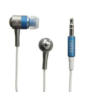 Premium Noise Reducing Ear Buds from Radius (Blue)   iPhone Compatible