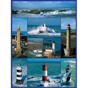  Lighthouses of Brittany Jigsaw Puzzle 1000pc Toys & Games