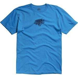  Fox Racing Symmetric T Shirt   Medium/Blue Automotive
