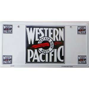  Western Pacific Railroad Train License Plate Automotive