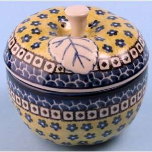  Polish Pottery Apple Baker 4 3/4 H x 5 Diameter: Home 