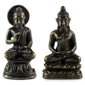  BUDDHA MINI STATUE SET ~ Two Statues in Mantra Consecrated 