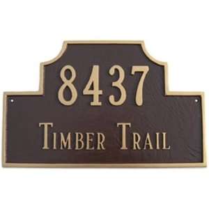  Beckford Tiered Address Plaque   Estate (24 x 15) Patio 