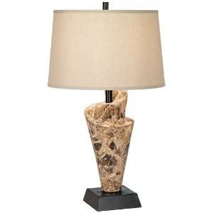  Swirled Faux Marble Table Lamp