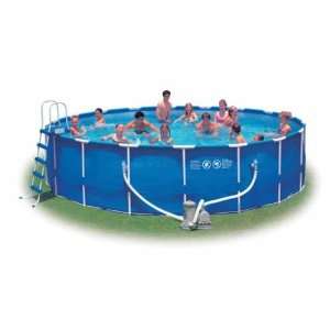   : INTEX 18 x 48 Metal Frame Swimming Pool Set   56951EB: Toys & Games