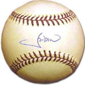    J.D. Drew Autographed Baseball, Sweet Spot