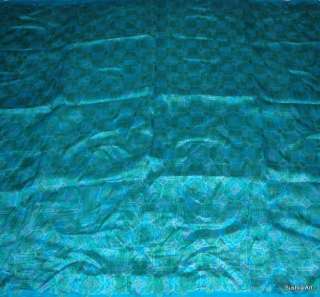 100% Real Pure Silk Indian Vintage Sari 5+ Yards Pre Owned USED Fabic 