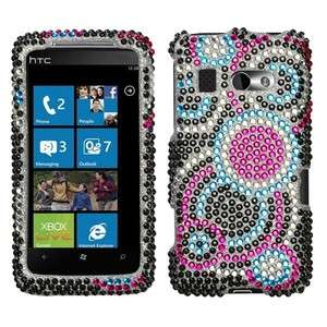 Bubble Crystal Bling Hard Case Cover for HTC Surround  