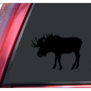 Bull Moose Vinyl Decal Sticker   Black