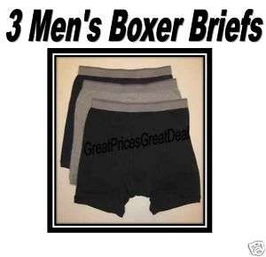Mens BOXER BRIEF SOFT COTTON Underwear 2XL 46 48  