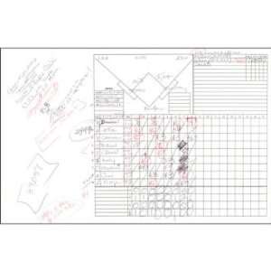 Suzyn Waldman Handwritten/Signed Scorecard Yankees at Blue Jays 8 21 