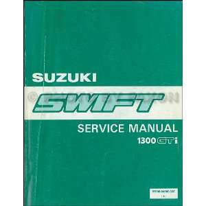   1989 Suzuki Swift 1300 GTi Repair Shop Manual Original Suzuki Books
