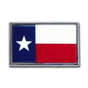  Texas Flag Chrome Emblem SUV Size 