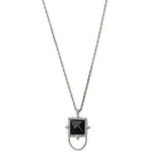    tone Black Onyx Eyewear 30 Inch Necklace 1928 Boutique Jewelry