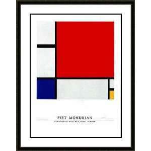   Red, Blue, Yellow by Piet Mondrian   Framed Artwork