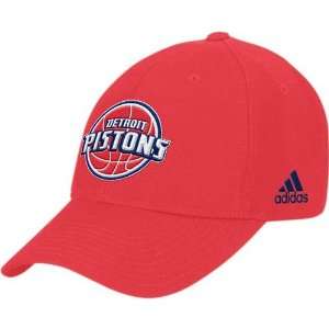   Pistons Red Basic Logo Cotton Adjustable Hat: Sports & Outdoors