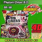 Toupie Fusion Fighter Beyblade 4D PHANTOM ORION BD Starter blade 