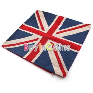 New Comfortable Soft Personalised UK British Flag Tapestry Pillow 