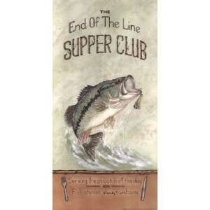  End of the Line Supper Club   Poster by Kathy Jennings 