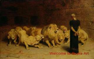 Daniel in the Lions Den Briton Riviere repro oil paint  
