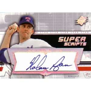 04 UD NOLAN RYAN SPx SuperScripts Stars Autograph /SP  