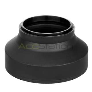 58mm Collapsible Rubber Lens Hood for Wide & Tele Focus & Standard 