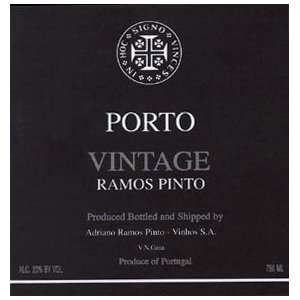  2000 Ramos Pinto Vintage Port 750ml Grocery & Gourmet 