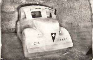 Vintage POSTCARD c1953 Ice Car JUNGFRAUJOCH, SUISSE  
