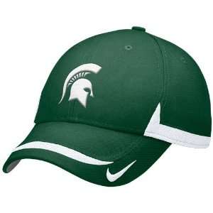  Nike Michigan State Spartans Green Coaches Adjustable Hat 