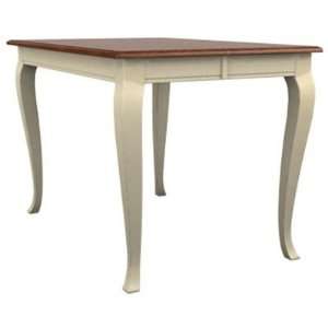   Table with 36 Cabriole Legs in Cherry and Buttermilk