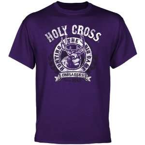   Holy Cross Crusaders The Big Game T Shirt   Purple: Sports & Outdoors