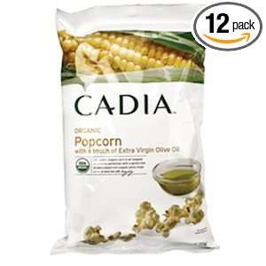 Cadia Organic Popcorn with Sea Salt: Grocery & Gourmet Food