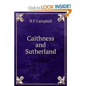 Caithness and Sutherland H F Campbell  Books