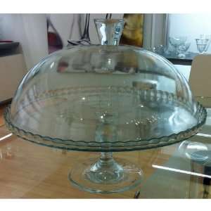  SWEET CAKE PLATE WITH DOME: Kitchen & Dining