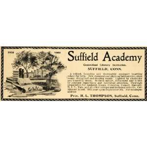  1902 Ad Suffield Academy Connecticut Literary Institute 