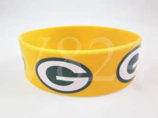 NLF Green Bay Packers Wristbands Bulk Bandz Bracelet A  