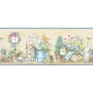   Home Country Birds Wall Border, 9 Inch by 180 Inch