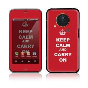   IS03 Decal Skin Sticker   Keep Calm and Carry On 