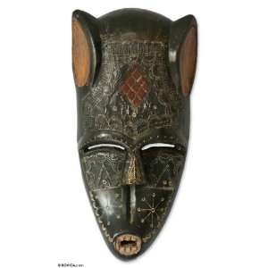  Congolese wood mask, Laku Initiate Home & Kitchen