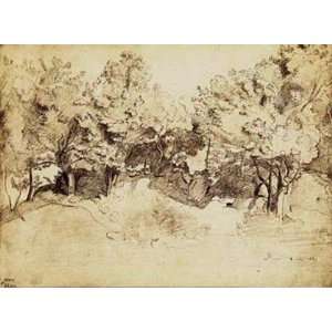   Corot Landscape by Jean Baptiste Camill Corot 15x11: Home & Kitchen