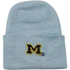   Michigan Wolverines Newborn Light Blue Knit Beanie: Sports & Outdoors
