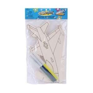   Craft n Play Stand Up Kit Airplane; 6 Items/Order: Home & Kitchen