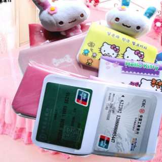 Cute Quality Business ID Credit Card Holder Case Wallet, Korean Girl 