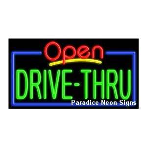 Open Drive  Thru Neon Sign:  Sports & Outdoors