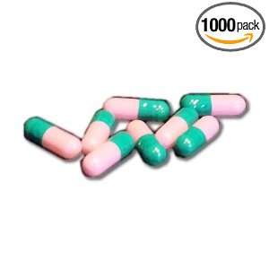  Empty Gelatin Capsules Size 4, 500 Count, Colorgreen/pink 