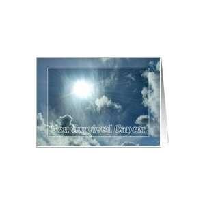 Cancer Survivor   Sun In Clouds Card