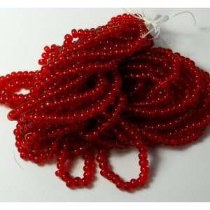   Czech 6/0 Seed Bead on Loose Strung 6 String Hank Approx 900 Beads