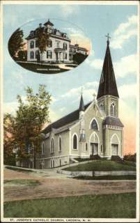 LACONIA NH St Josephs Catholic Church c1910 PC  